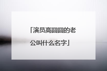 演员高圆圆的老公叫什么名字