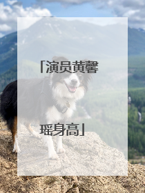 演员黄馨瑶身高