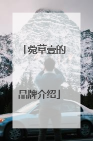 菀草壹的品牌介绍