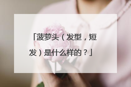 菠萝头(发型,短发)是什么样的?