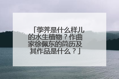 荸荠是什么样儿的水生植物？作曲家徐佩东的简历及其作品是什么？