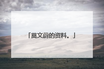 莫文蔚的资料。