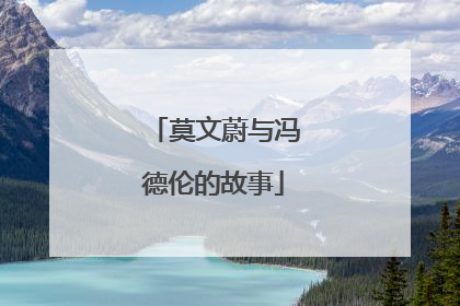 莫文蔚与冯德伦的故事