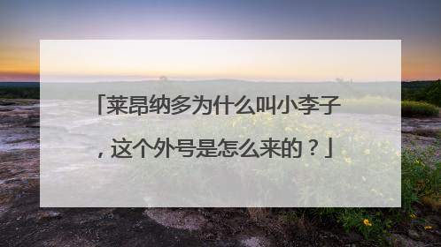 莱昂纳多为什么叫小李子，这个外号是怎么来的？