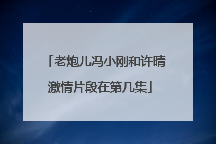老炮儿冯小刚和许晴激情片段在第几集