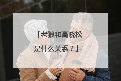 老狼和高晓松是什么关系？