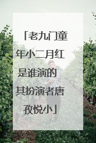 老九门童年小二月红是谁演的 其扮演者唐孜悦小