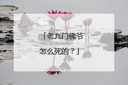 老九门佛爷怎么死的?