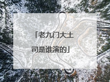 老九门大土司是谁演的