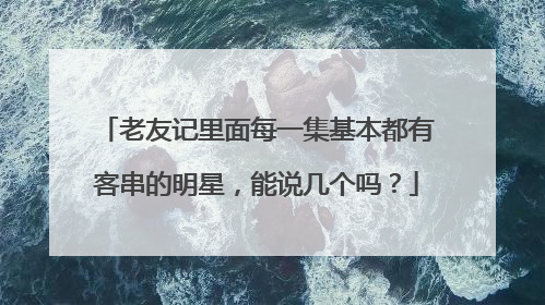 老友记里面每一集基本都有客串的明星,能说几个吗?
