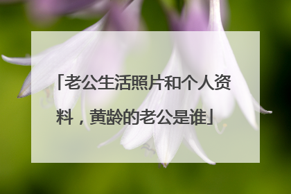 老公生活照片和个人资料,黄龄的老公是谁