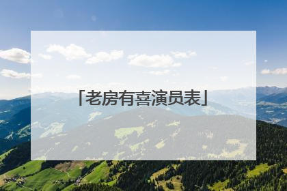 老房有喜演员表