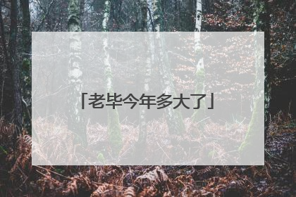 老毕今年多大了