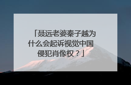 聂远老婆秦子越为什么会起诉视觉中国侵犯肖像权？