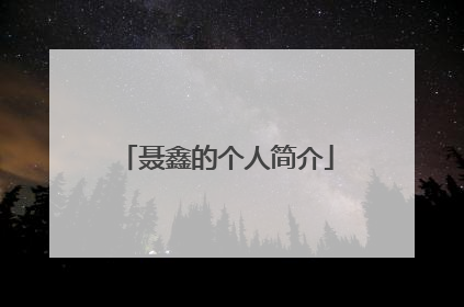 聂鑫的个人简介