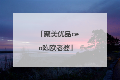 聚美优品ceo陈欧老婆