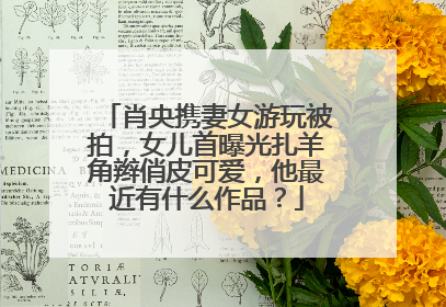 肖央携妻女游玩被拍，女儿首曝光扎羊角辫俏皮可爱，他最近有什么作品？