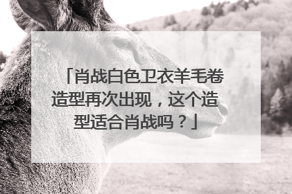 肖战白色卫衣羊毛卷造型再次出现,这个造型适合肖战吗?