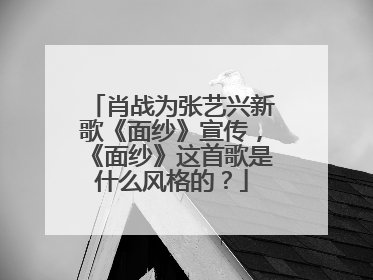肖战为张艺兴新歌《面纱》宣传，《面纱》这首歌是什么风格的？