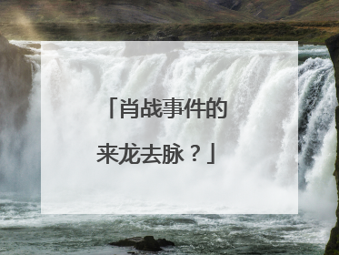 肖战事件的来龙去脉?