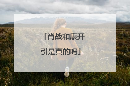 肖战和康开引是真的吗