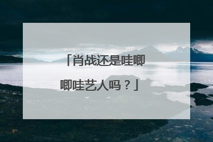 肖战还是哇唧唧哇艺人吗?