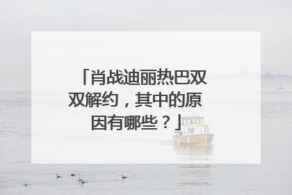 肖战迪丽热巴双双解约,其中的原因有哪些?