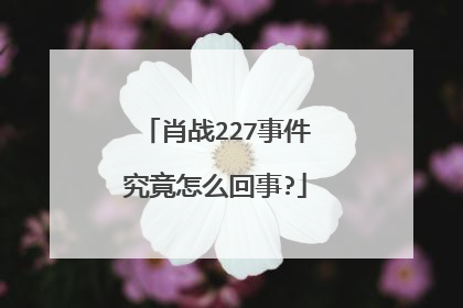 肖战227事件究竟怎么回事?