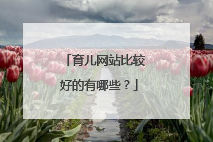 育儿网站比较好的有哪些?