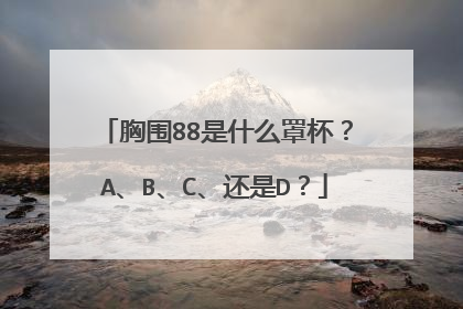 胸围88是什么罩杯？A、B、C、还是D？
