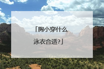 胸小穿什么泳衣合适?