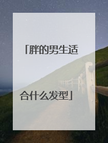 胖的男生适合什么发型