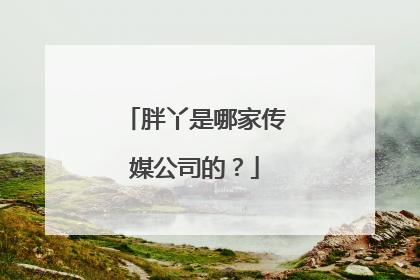胖丫是哪家传媒公司的？
