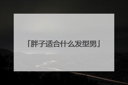 胖子适合什么发型男