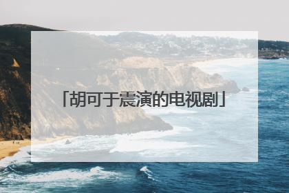 胡可于震演的电视剧