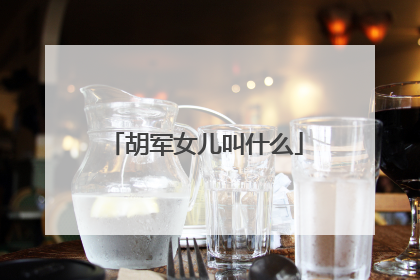 胡军女儿叫什么