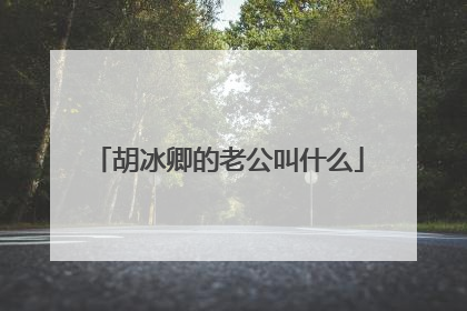 胡冰卿的老公叫什么