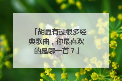胡夏有过很多经典歌曲,你最喜欢的是哪一首?