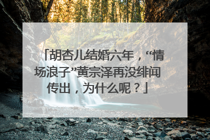 胡杏儿结婚六年,“情场浪子”黄宗泽再没绯闻传出,为什么呢?