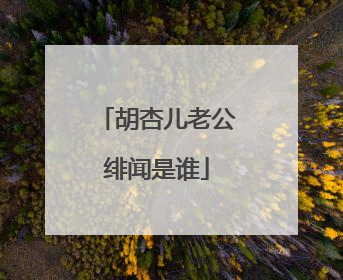 胡杏儿老公绯闻是谁