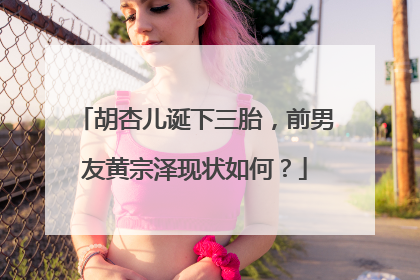 胡杏儿诞下三胎，前男友黄宗泽现状如何？