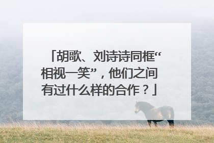 胡歌、刘诗诗同框“相视一笑”，他们之间有过什么样的合作？