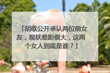 胡歌公开承认两位前女友,现状差距很大,这两个女人到底是谁?