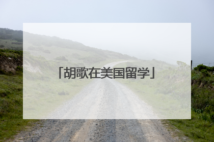 胡歌在美国留学