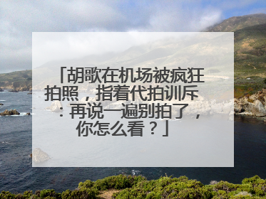 胡歌在机场被疯狂拍照,指着代拍训斥:再说一遍别拍了,你怎么看?