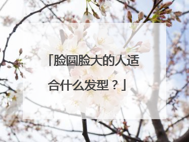 脸圆脸大的人适合什么发型？
