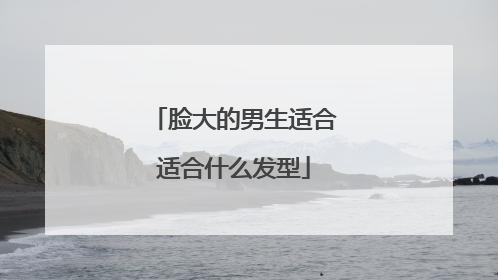 脸大的男生适合适合什么发型