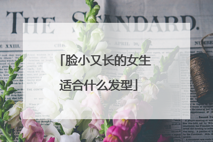 脸小又长的女生适合什么发型