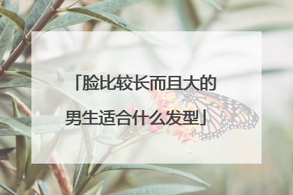 脸比较长而且大的男生适合什么发型