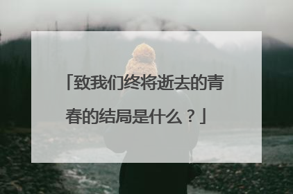 致我们终将逝去的青春的结局是什么？